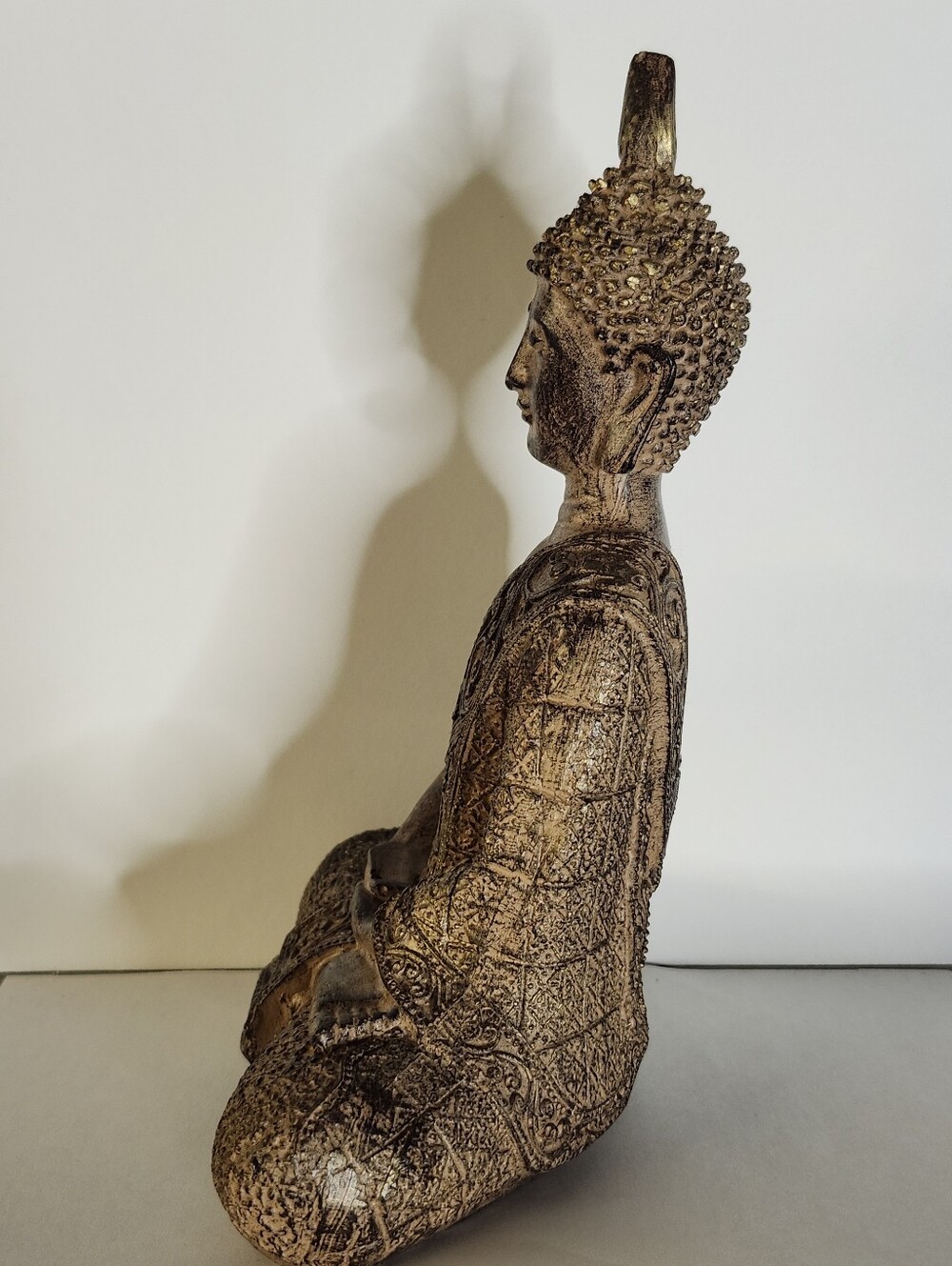 Thai Buddha Statue Lightweight Decorative Modern Gold Multicolor Small - Picture 2 of 8